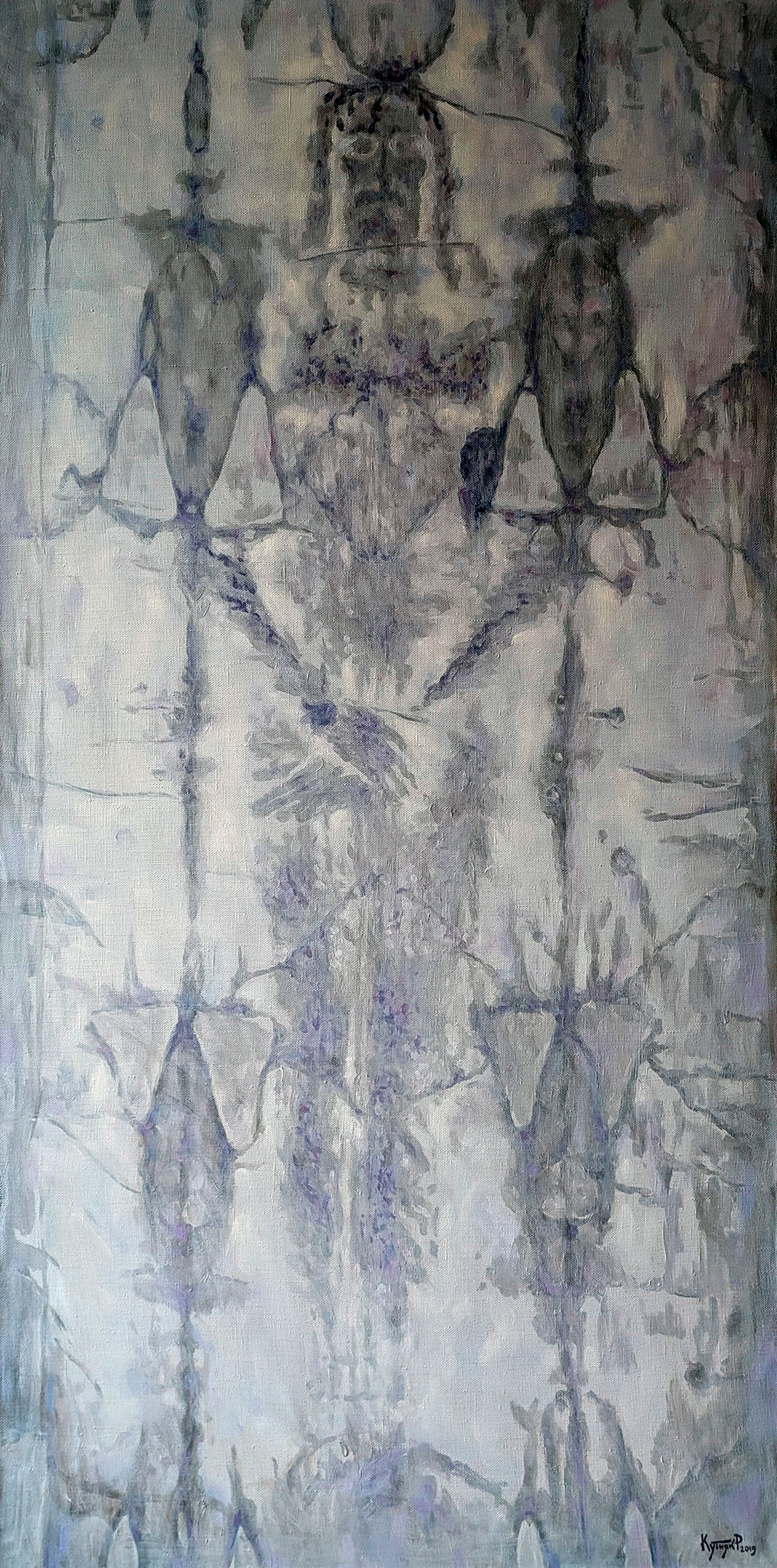 Winter. (Ukrainian Shroud) (Art series "Sacrum") by Ruslan Kutnyak