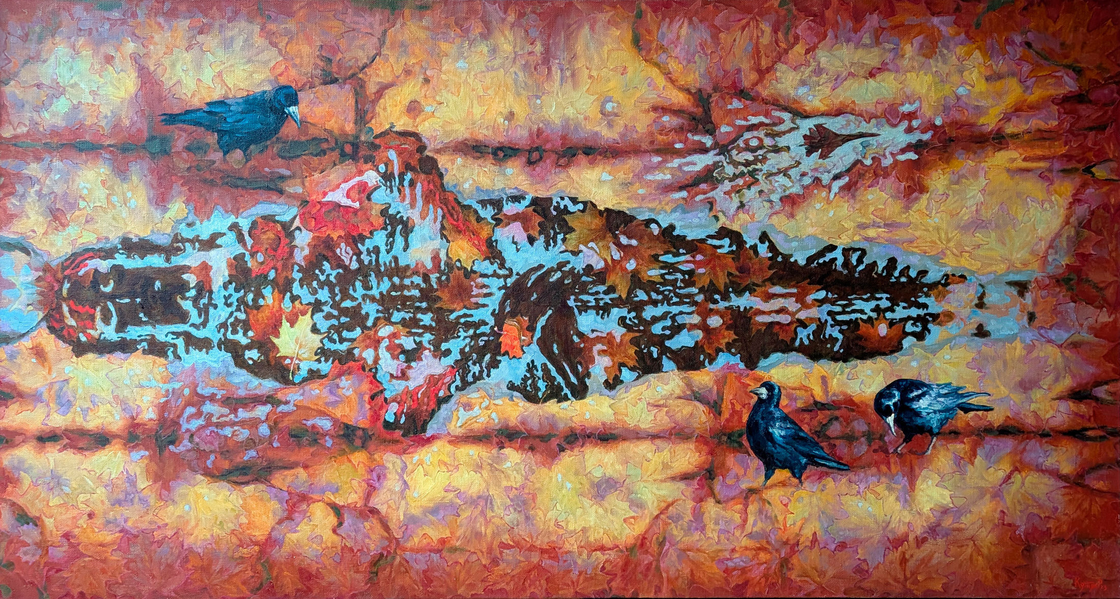 Autumn 2022-2023 (Ukrainian Shroud) (Art series "Sacrum") by Ruslan Kutnyak