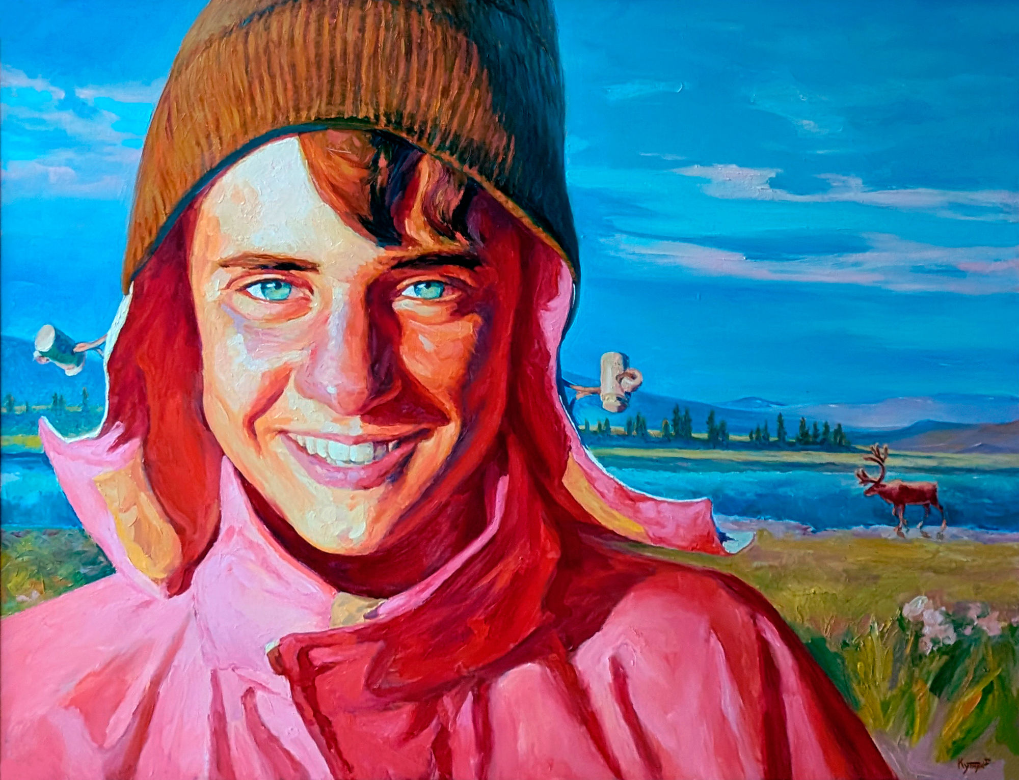 My kind and gentle... (Portrait of the artist's son) (from the art project "Elements") by Ruslan Kutnyak