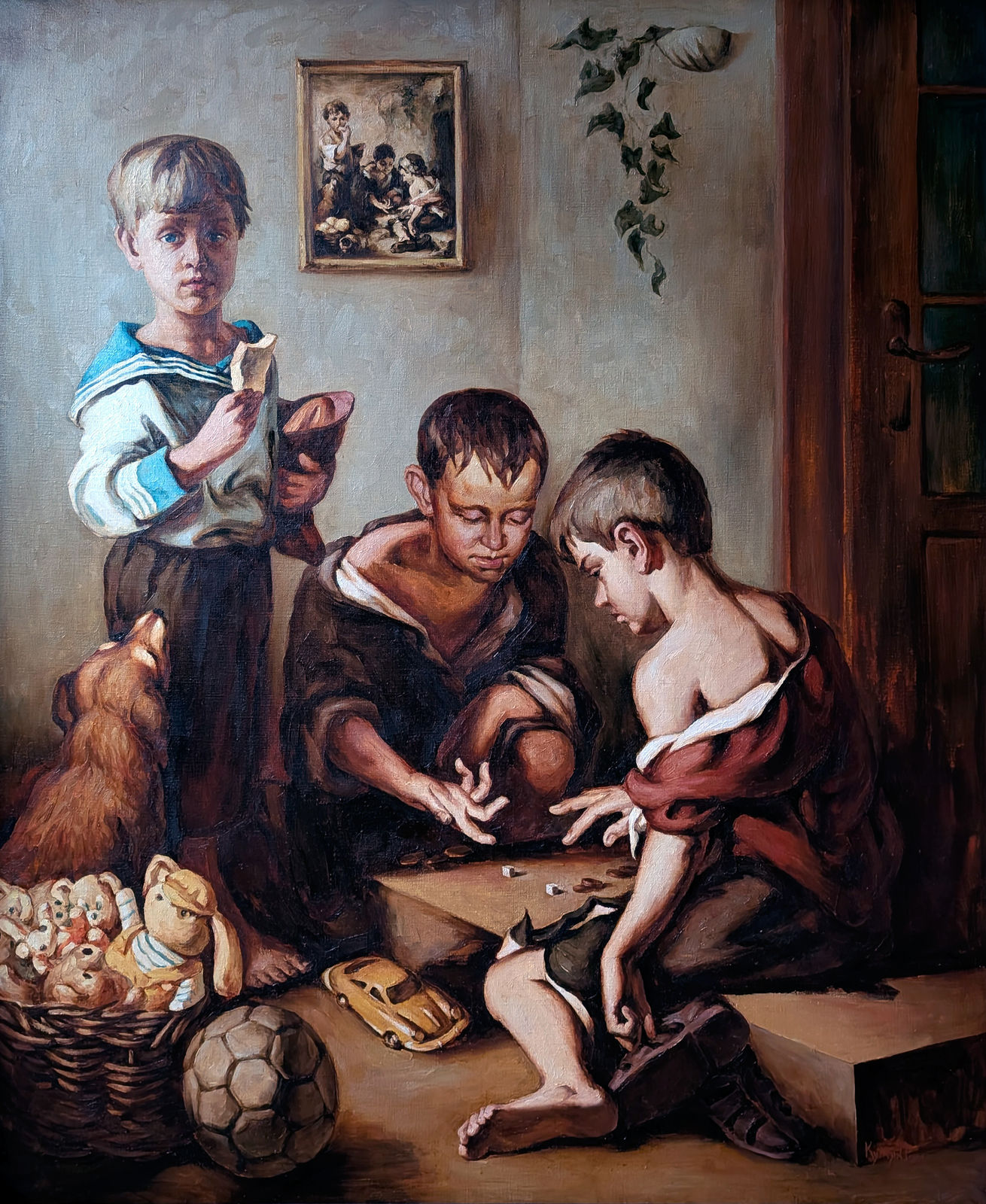 They sat on the golden porch by Ruslan Kutnyak